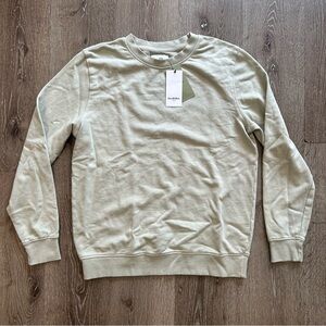 NWT Mens Medium Goodfellow & Co Sage Crew Neck Light Weight‎ Sweater Cotton